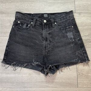 BDG Urban Outfitters Girlfriend High Rise Black Demim Jean Shorts Size 27
